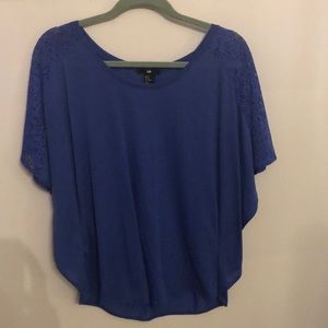 Floaty Top with Lace Sleeves